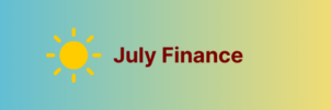 july finance sun background logo
